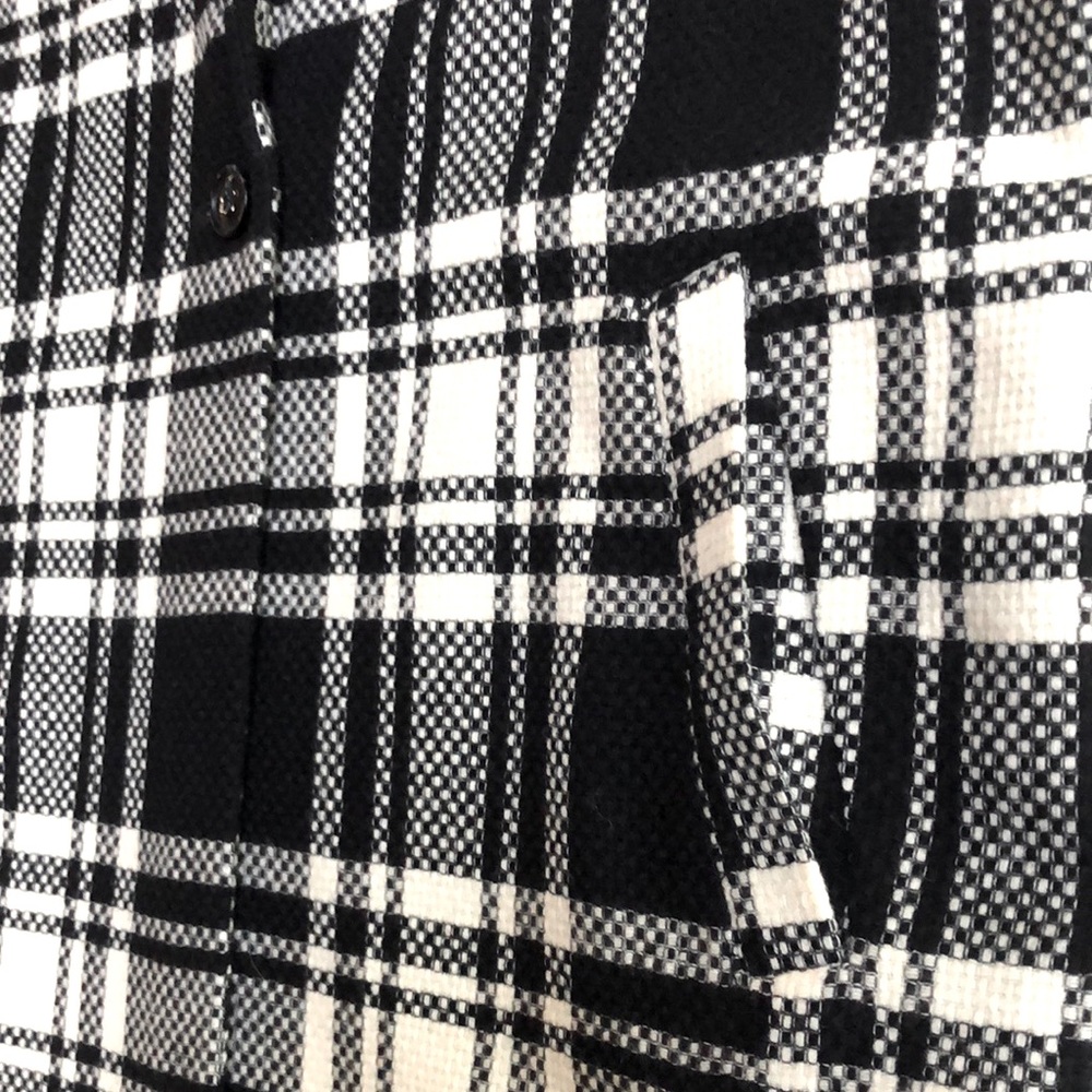 Pendleton Virgin Wool Black and White Tartan Plaid Women Blazer Jacket Size S - Picture 8 of 16
